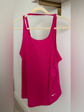 Nike Women’s Dri-Fit Heathered Pink Athletic Yoga Tank Top